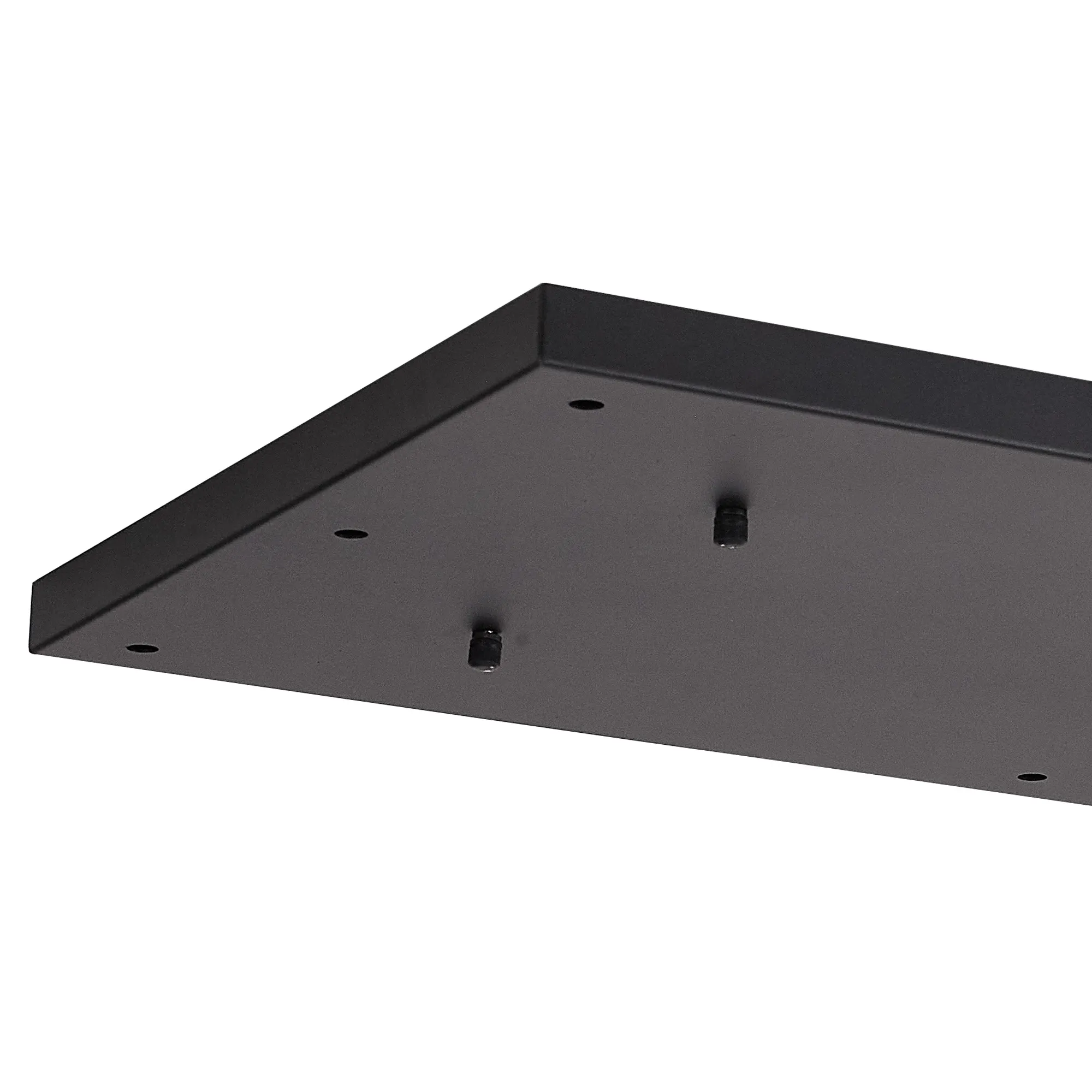 Hayes 12 Hole 1100mm x 400mm Linear Rectangle Ceiling Plate Satin Black D0889BL  Deco Hayes Black